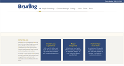 Desktop Screenshot of bruninginternational.com