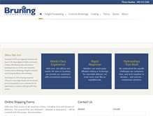 Tablet Screenshot of bruninginternational.com